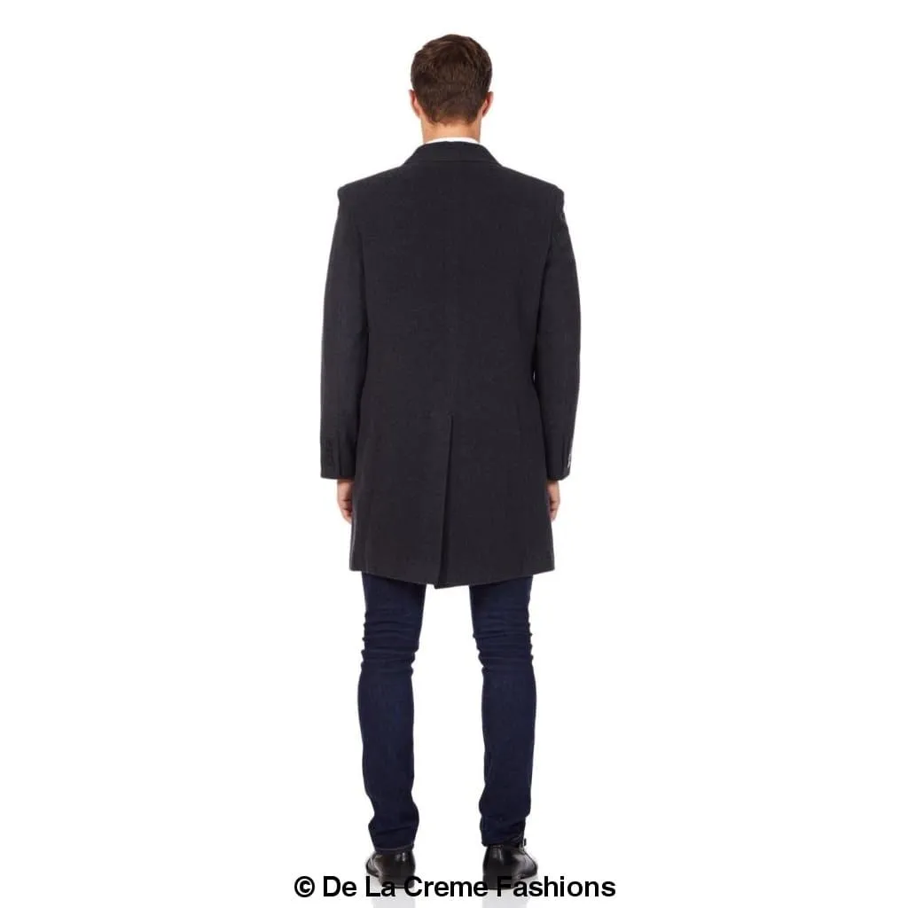 De La Creme MAN - Wool Blend Single Breasted Retro Mod Coat