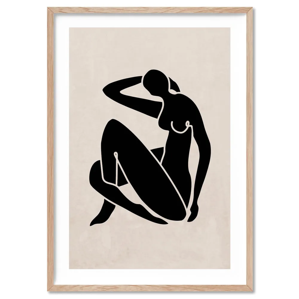 Decoupes La Figure Femme III - Art Print