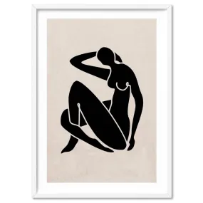 Decoupes La Figure Femme III - Art Print