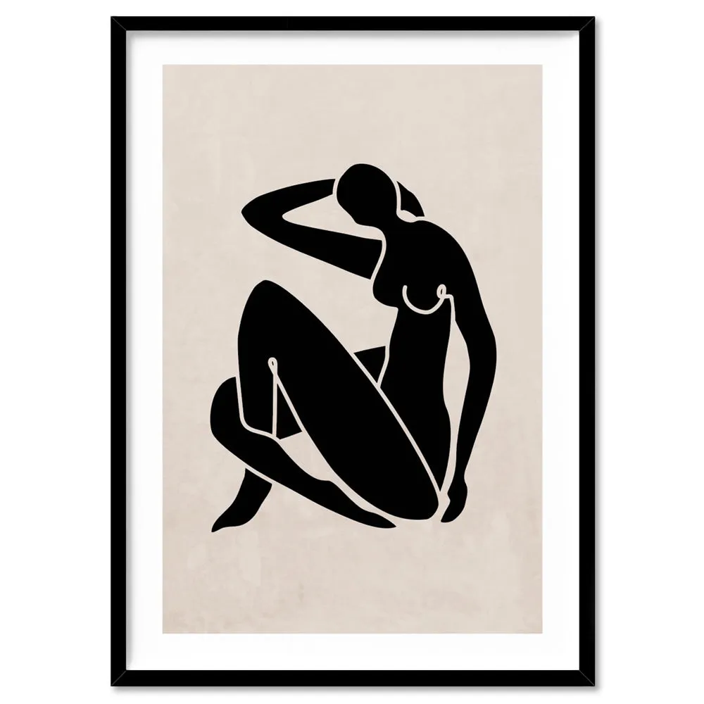 Decoupes La Figure Femme III - Art Print