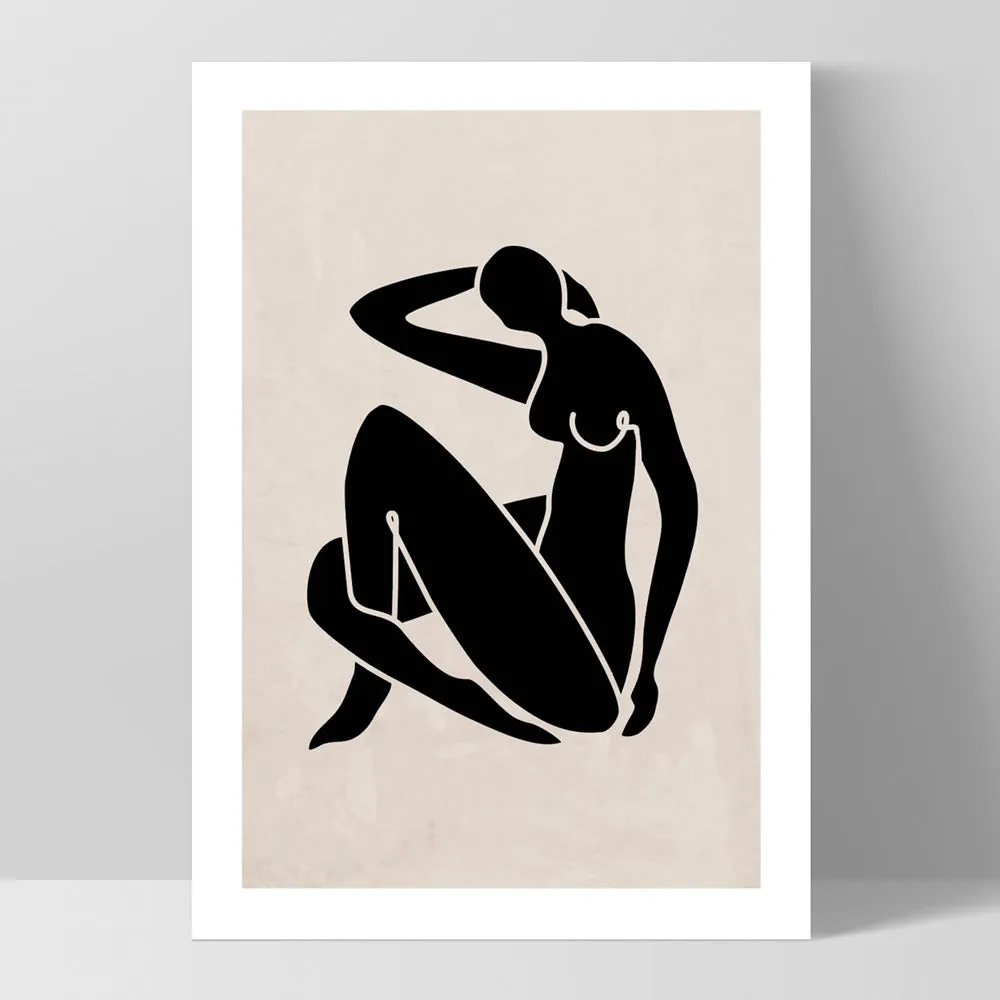 Decoupes La Figure Femme III - Art Print