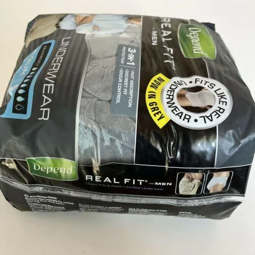 Depend Underwear Realfit Male Medium 8 pack