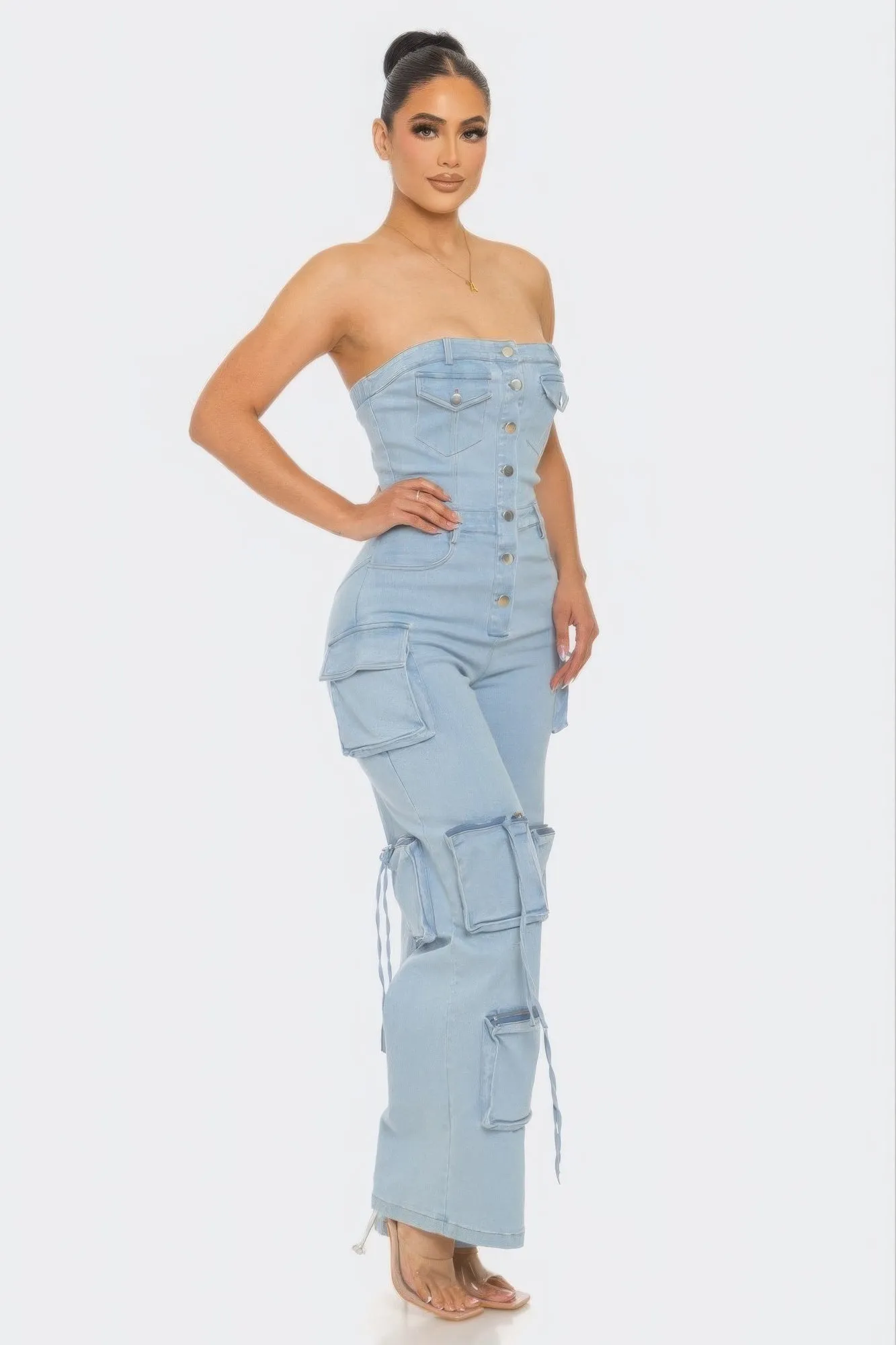 EAT EM UP | Stretch Denim Jumpsuit