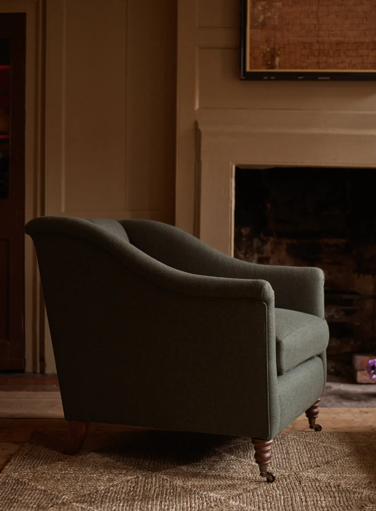 Elbert Armchair, Natural Wool