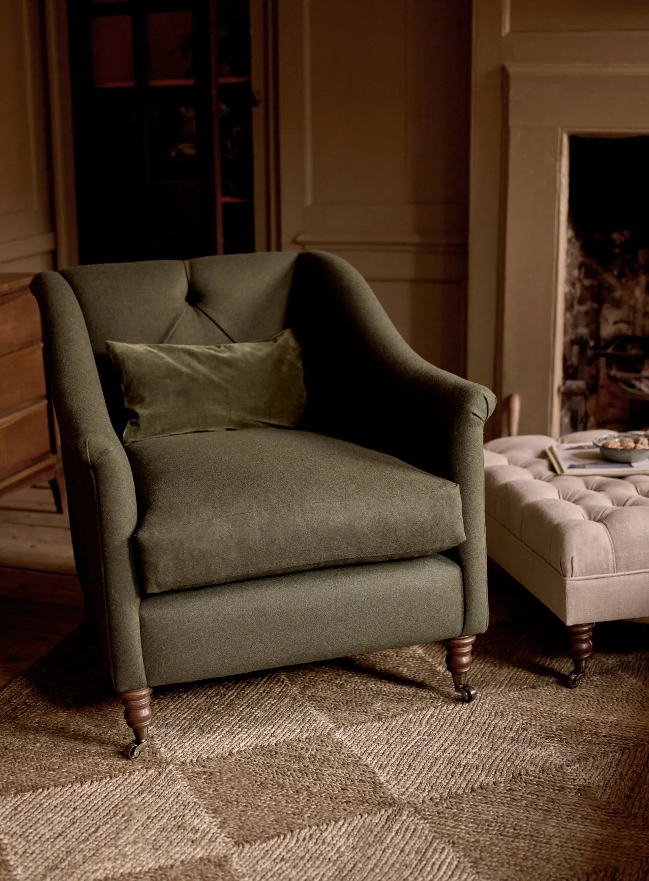 Elbert Armchair, Natural Wool