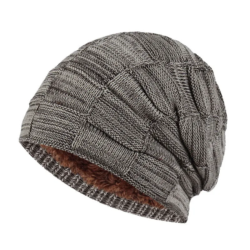 Fashion Plus Velvet Thick Knitted Warm Hat