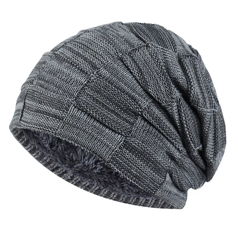 Fashion Plus Velvet Thick Knitted Warm Hat