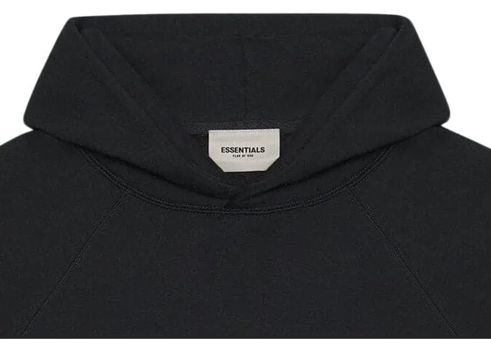 Fear Of God X Essentials 3D Silicon Applique Hoodie Black (SS20)