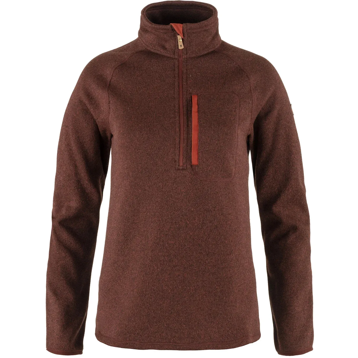 Fjallraven W Ovik Fleece 1/4 Zip AUTUMN LEAF