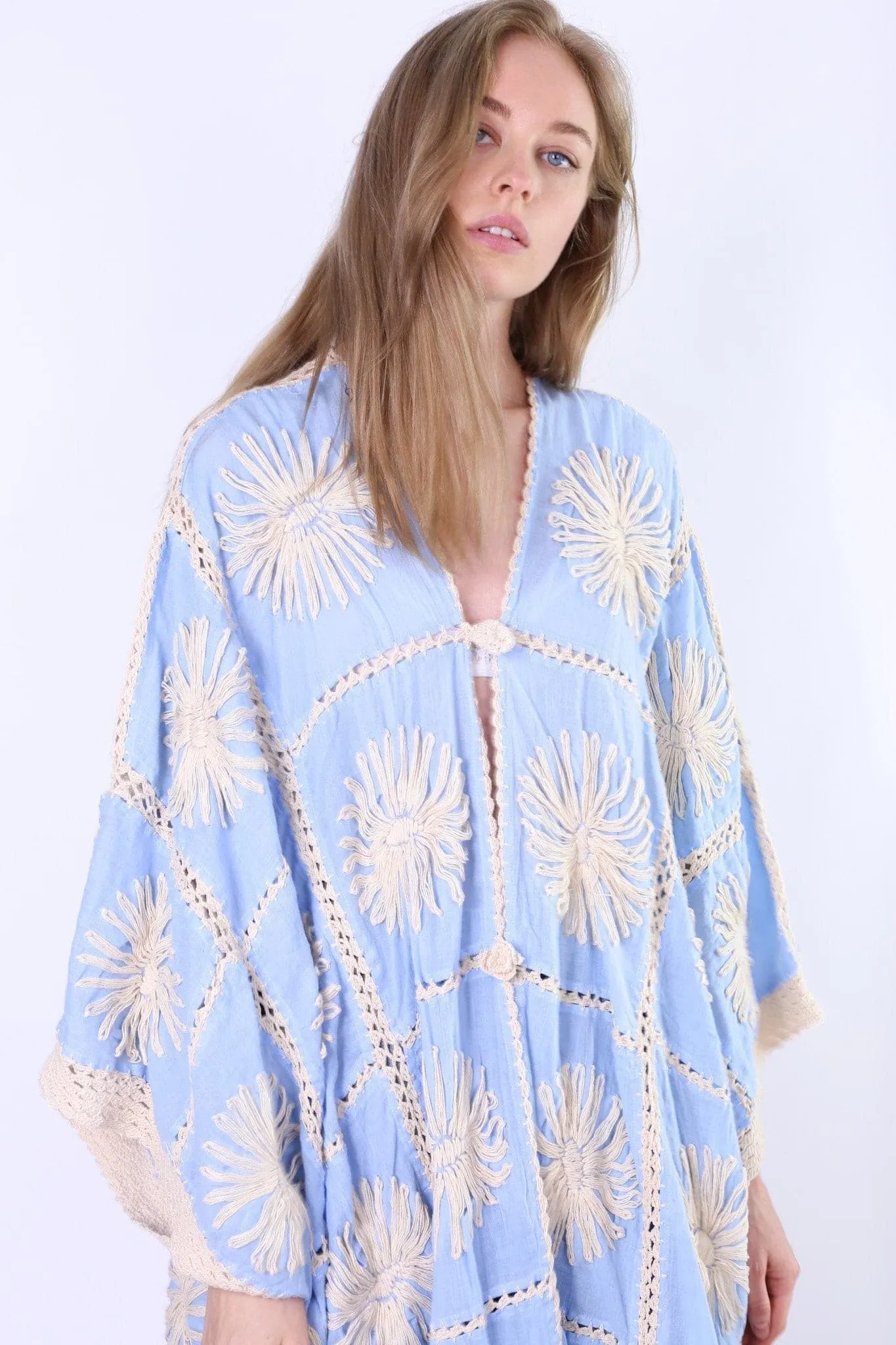 FLORA HAND CROCHET KIMONO