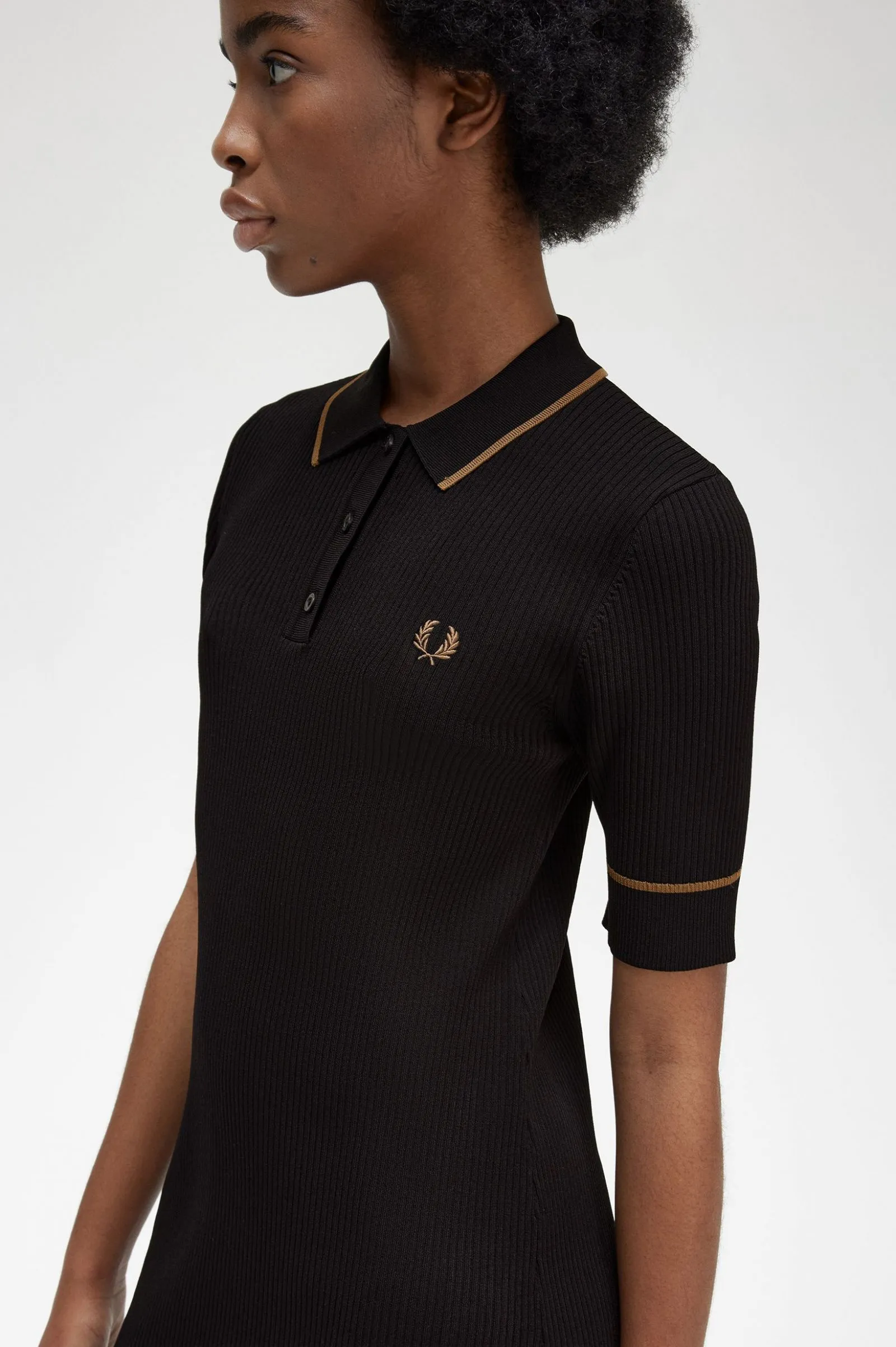 Fred Perry D6163 Ribbed Dress