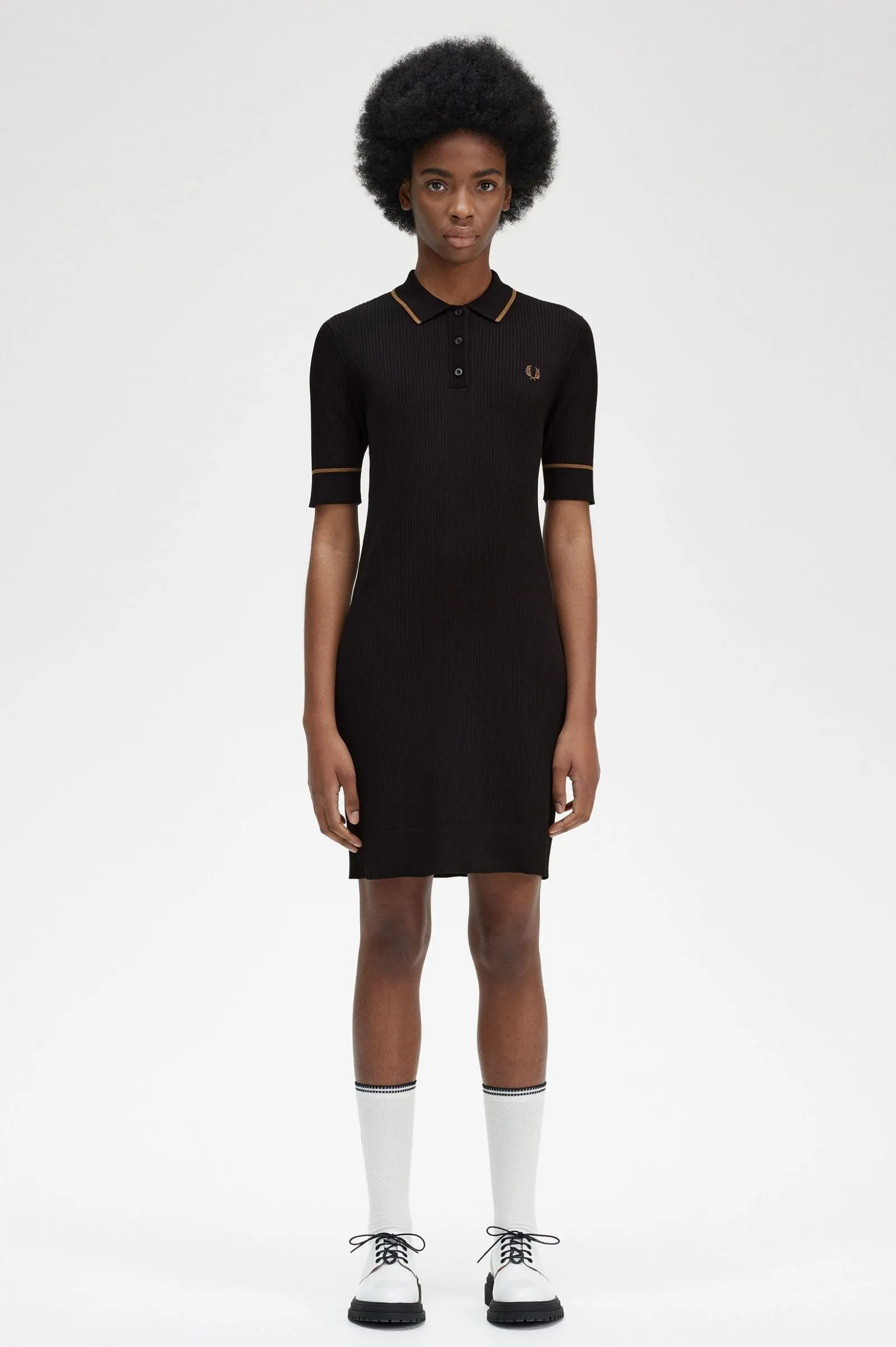 Fred Perry D6163 Ribbed Dress