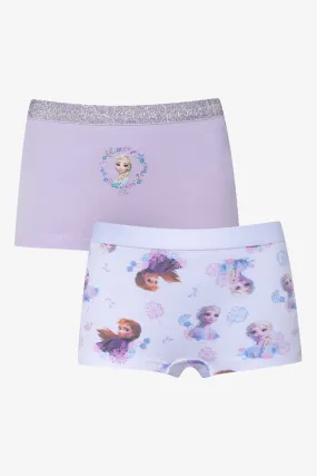 Frozen 2 Pack Boyleg Panties White