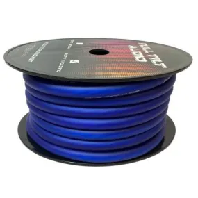 Full Tilt 1/0 BLUE 50' Tinned OFC Oxygen Free Copper Power/Ground Cable/Wire