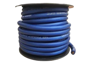 Full Tilt 4 Gauge Blue 50' OFC Power/Ground Cable/Wire