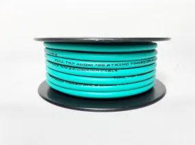 Full Tilt 8 Gauge TEAL Tinned OFC Oxygen Free Copper Power/Ground Cable/Wire AWG