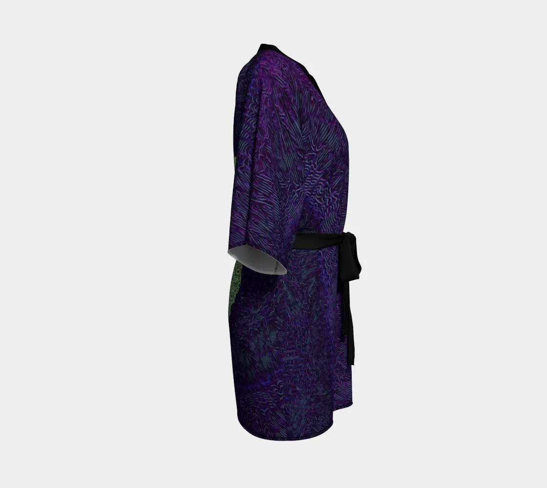 Geometric Purple | Kimono Robe | Mil Et Une