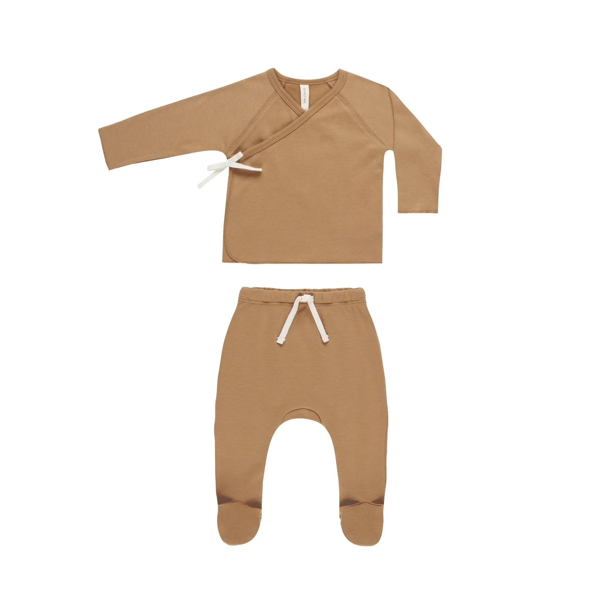 Golden Kimono Footie Set | Neutral