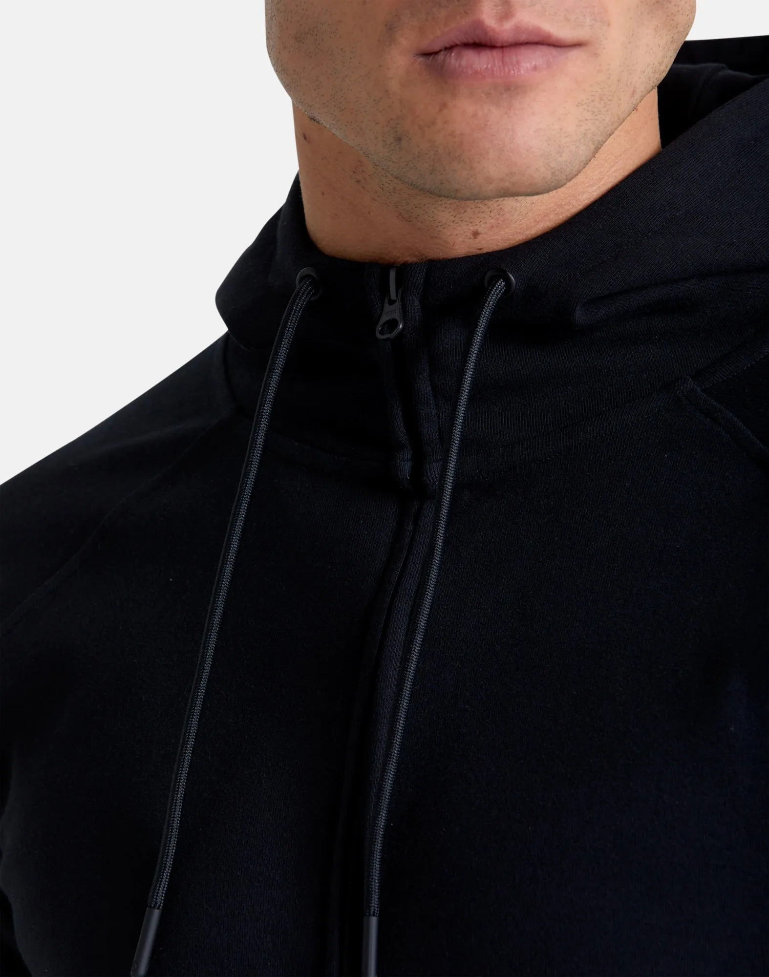 Gym Coffee Essential Zip Hoodie (Mens) - Black