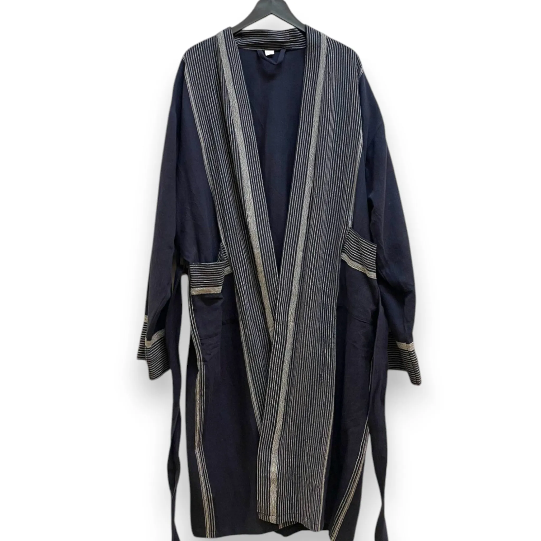 Hand Woven Linen Kimono Robe