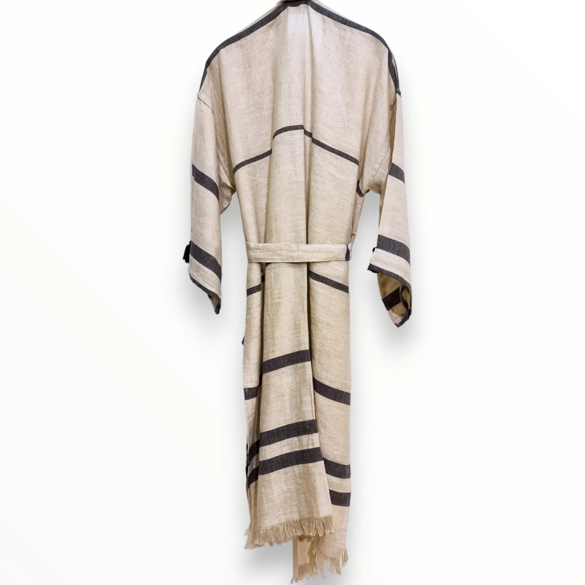 Handmade Linen Kimono Robe