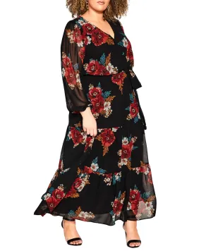 Hazel Maxi Dress | Black Poppy Play