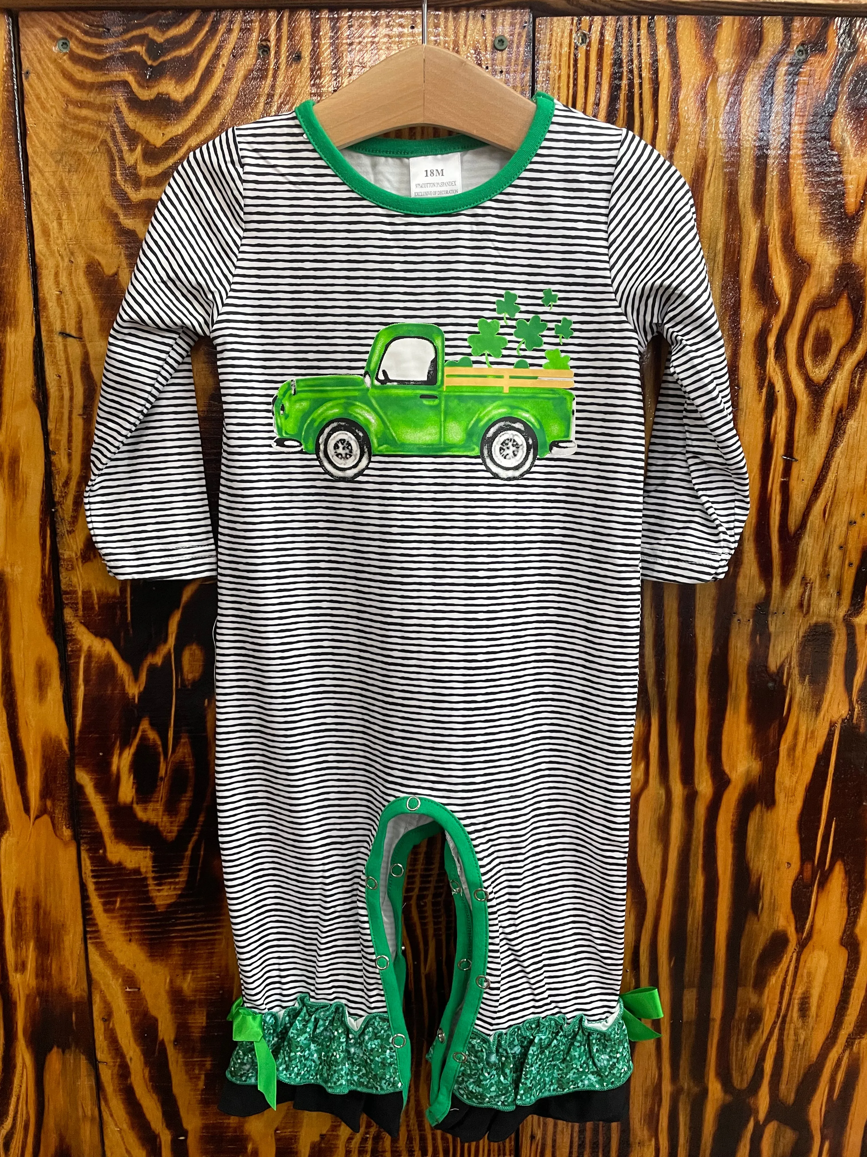 HONEYDEW Clover Truck Romper