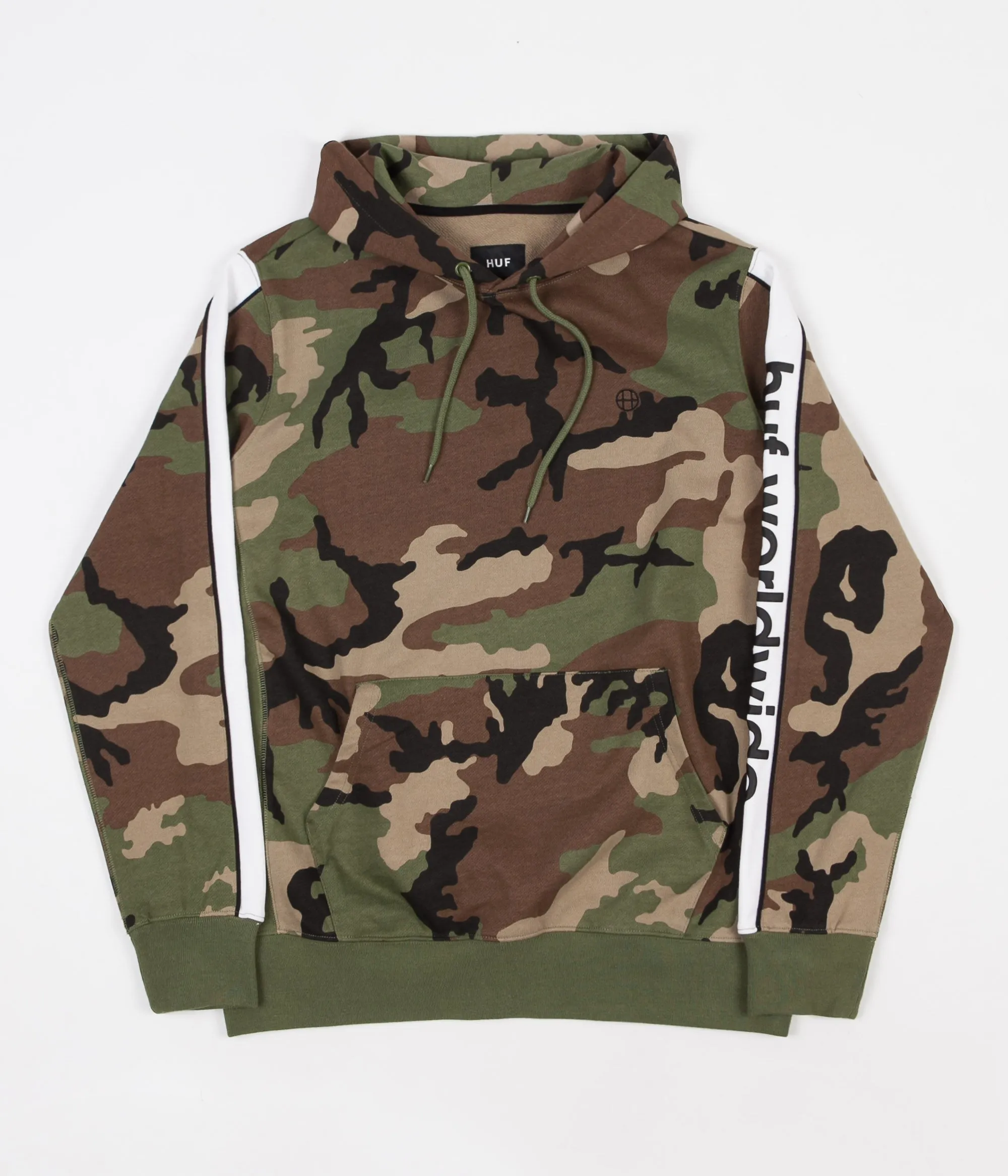 HUF Worldwide Hoodie - Woodland Camo