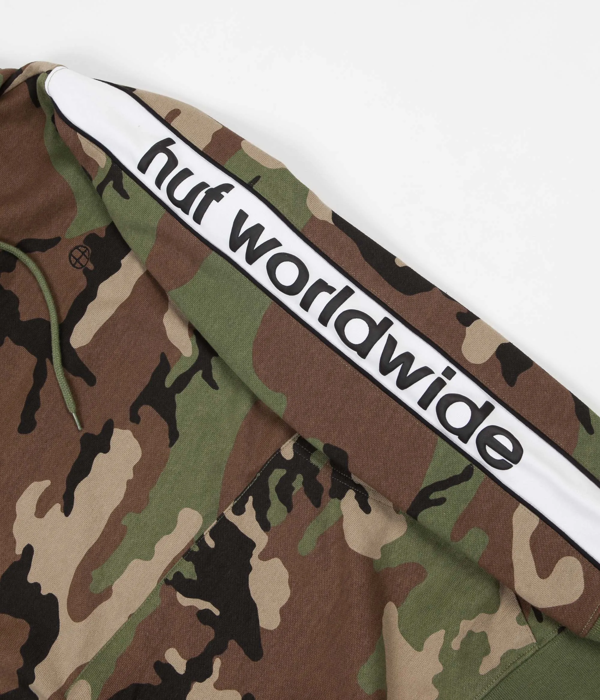 HUF Worldwide Hoodie - Woodland Camo