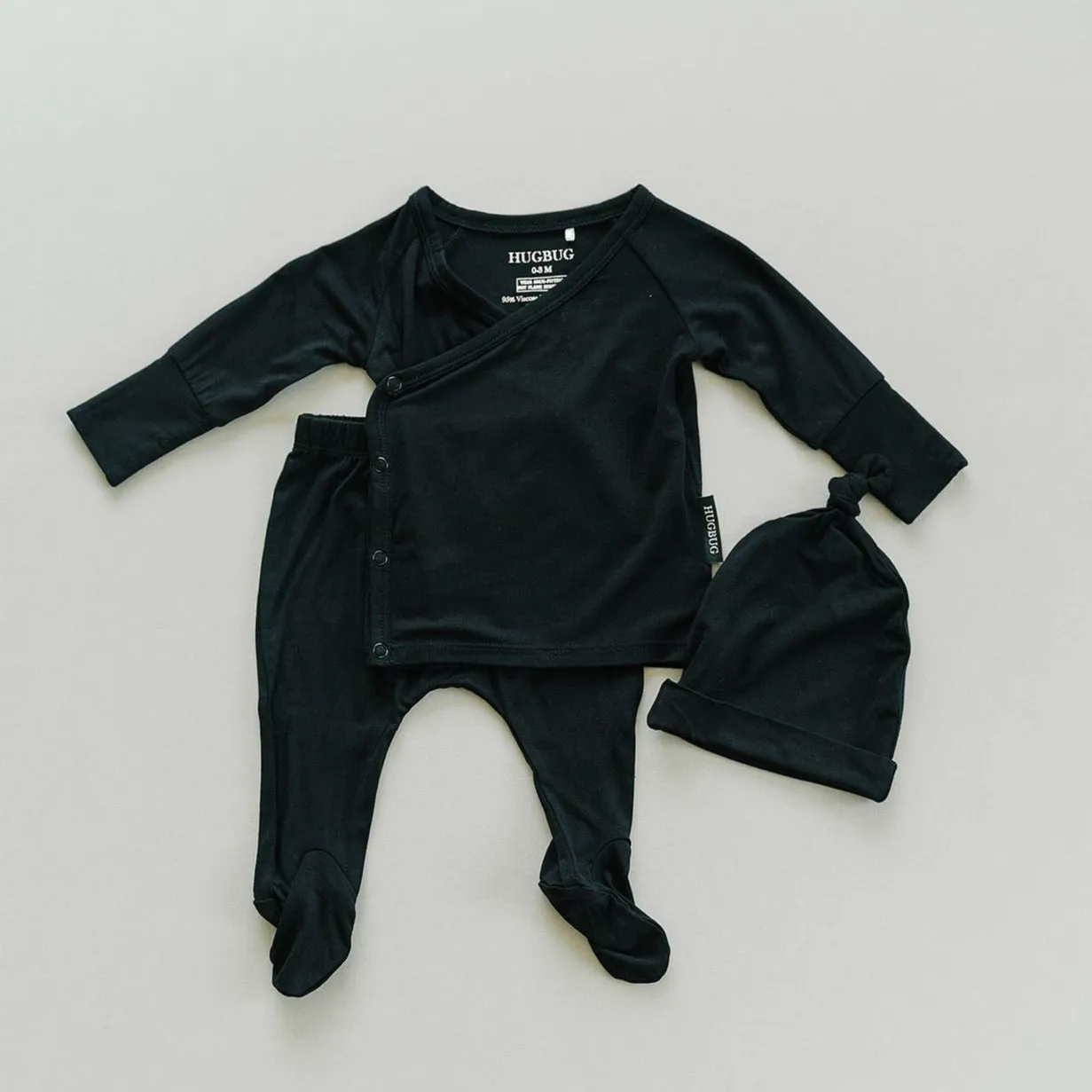 HUGBUG Bamboo Black Kimono Set