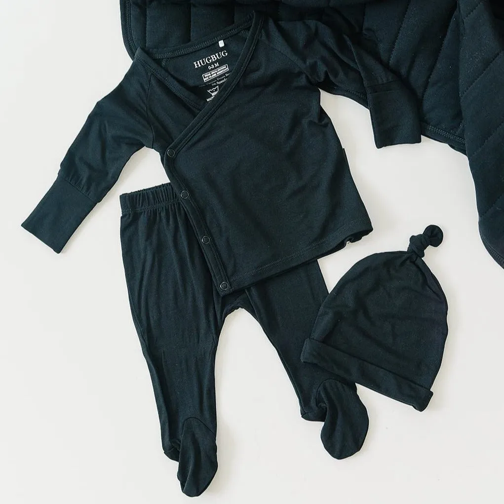 HUGBUG Bamboo Black Kimono Set