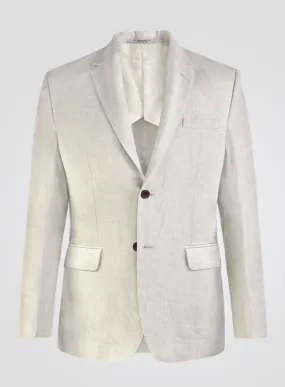 Italian Meadow Unstructured Linen Jacket