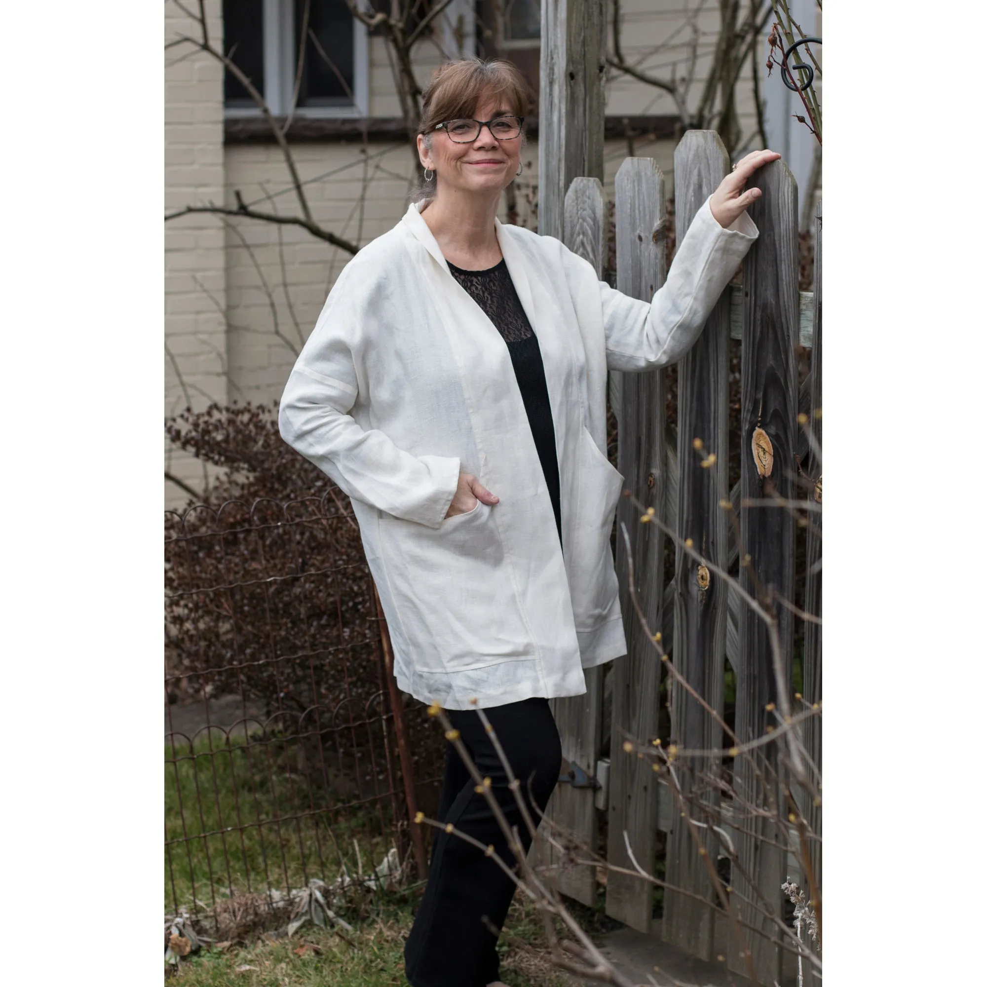 Ivory Linen Jacket