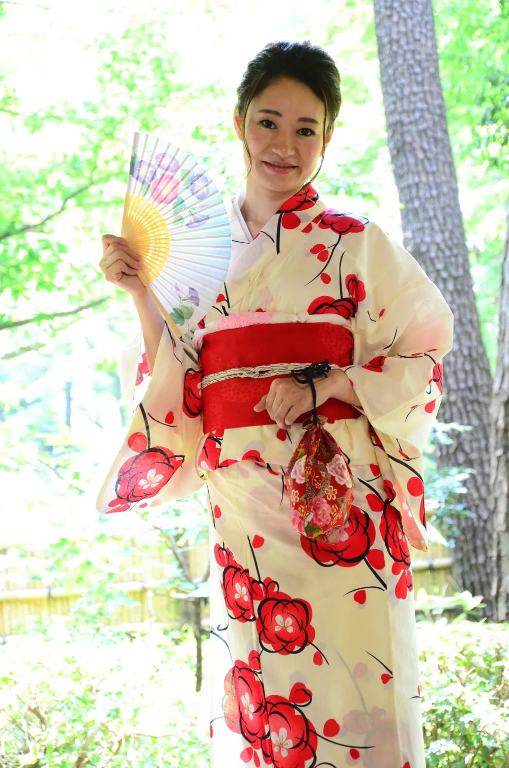 Japanese yukata kimono / ST #554