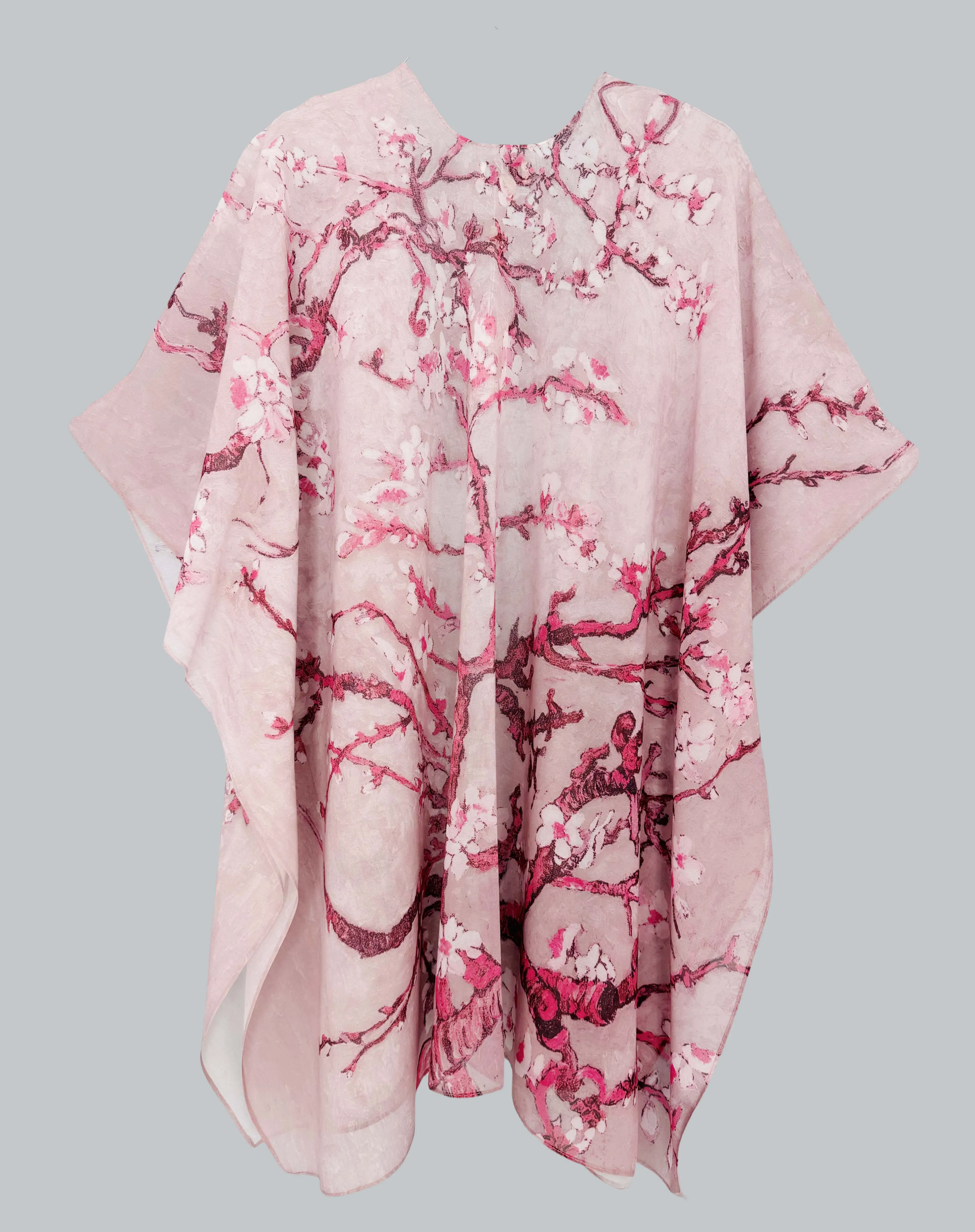 JC091715 Sheer Cherry Blossom Kimono