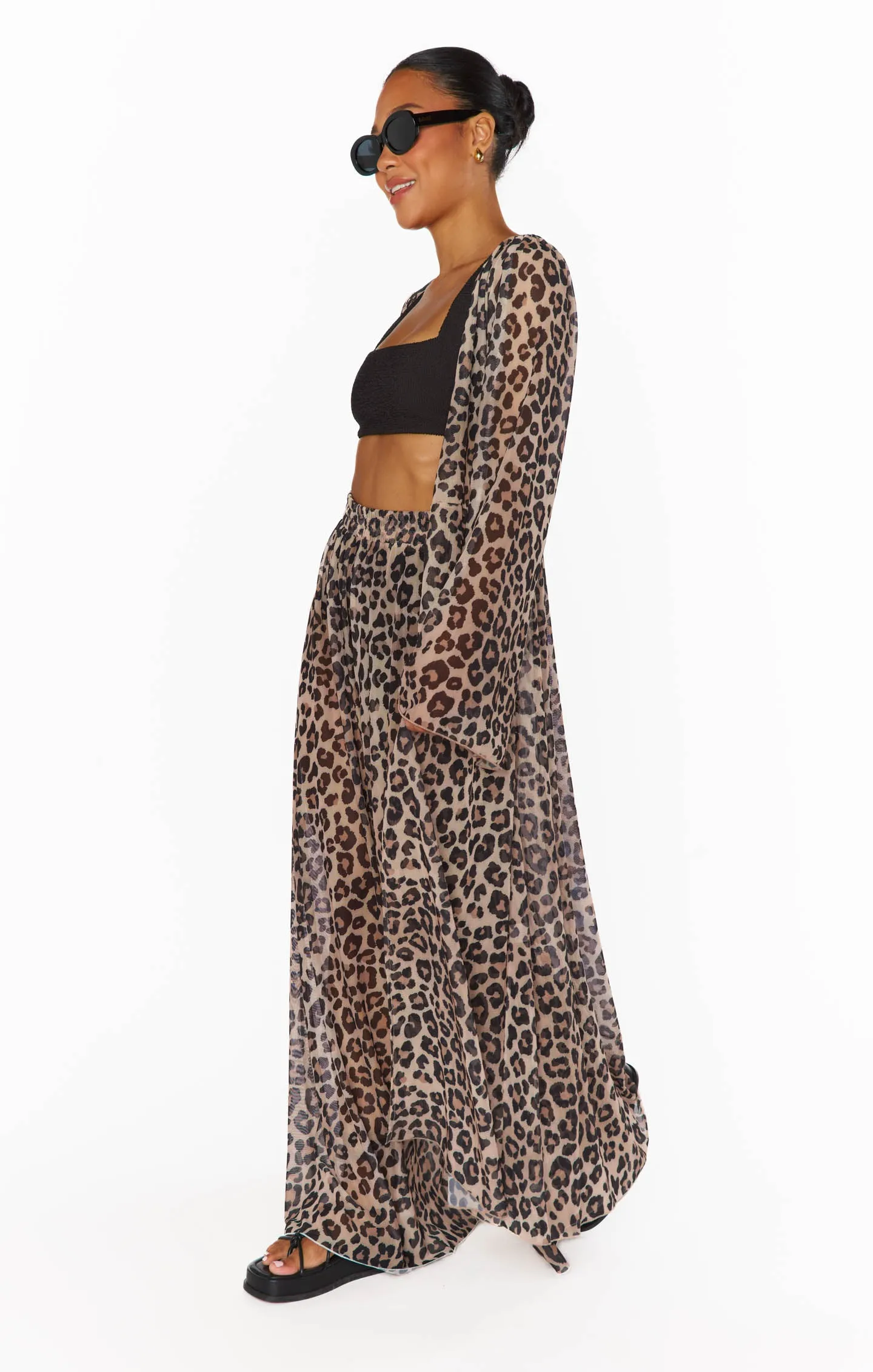 Jet Setter Robe ~ Cheetah Mesh