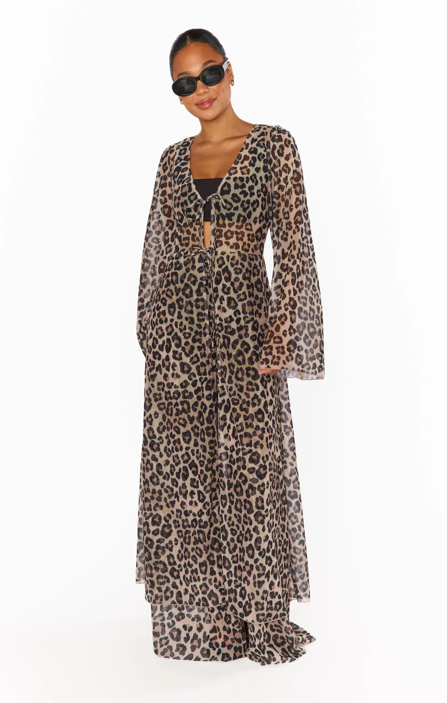 Jet Setter Robe ~ Cheetah Mesh