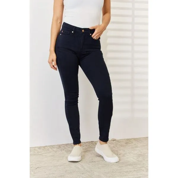 Judy Blue Samantha Garment Dyed Tummy Control Skinny Jeans