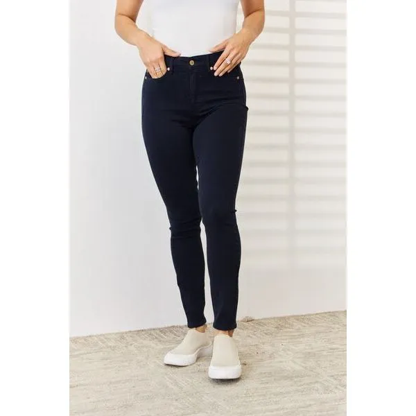 Judy Blue Samantha Garment Dyed Tummy Control Skinny Jeans