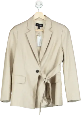 Karen Millen Beige Textured Blazer UK 10