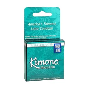 Kimono Micro Thin Condoms with Aqua Lube