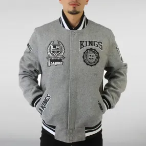 LA Kings Gray Los Angeles Varsity Jacket