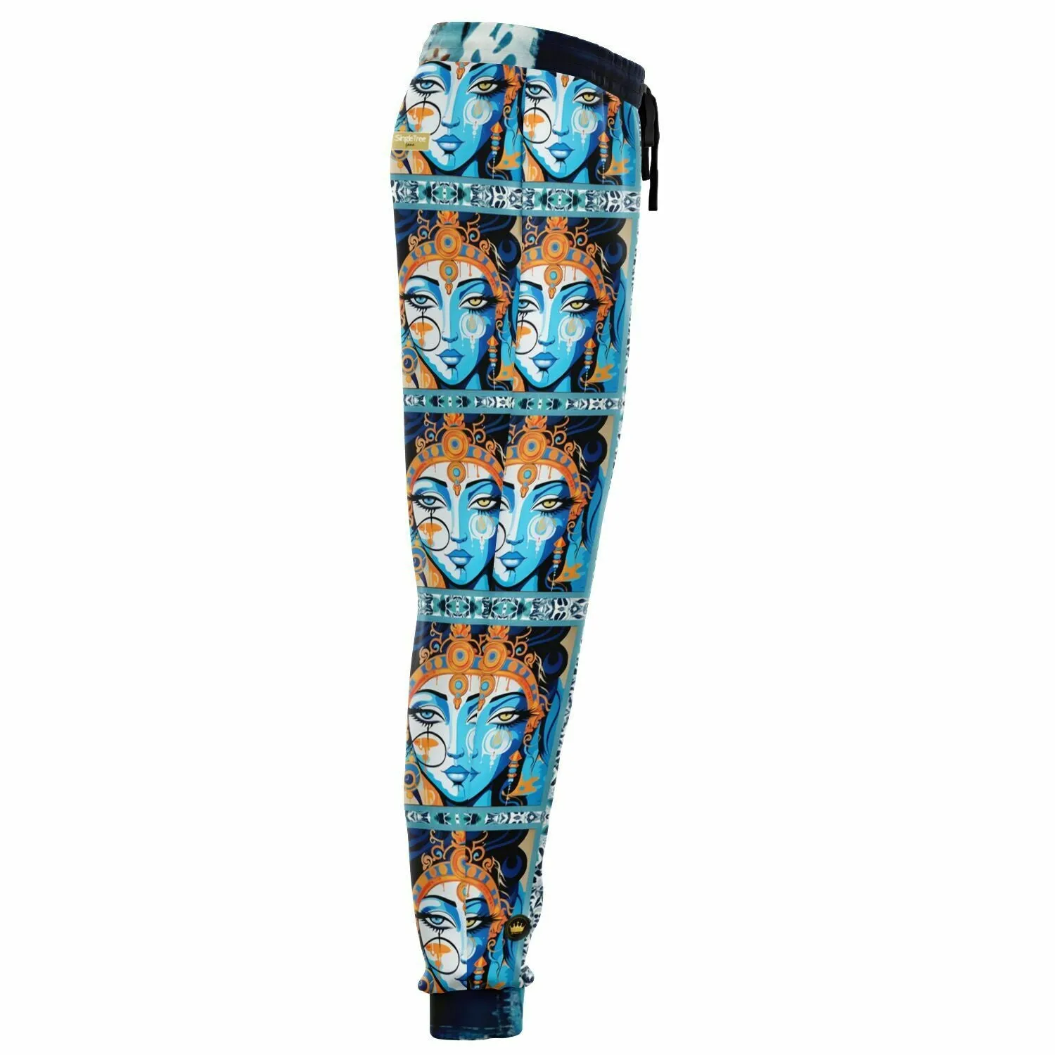 Laxshmi Visage Repeating Floral Pattern Eco-Poly Unisex Joggers