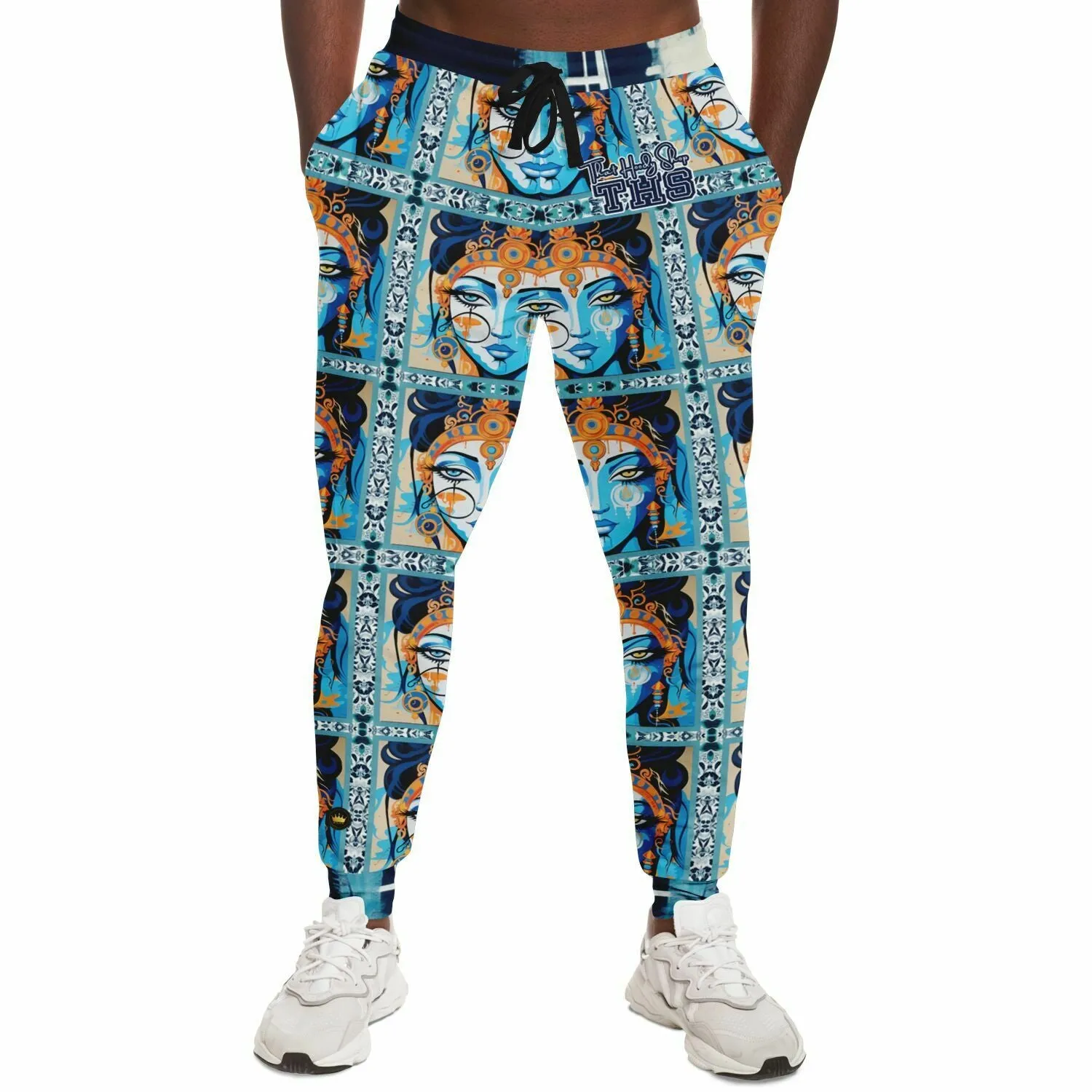 Laxshmi Visage Repeating Floral Pattern Eco-Poly Unisex Joggers