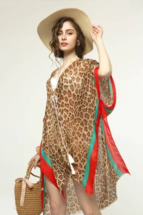 Leopard Cover up Ruana