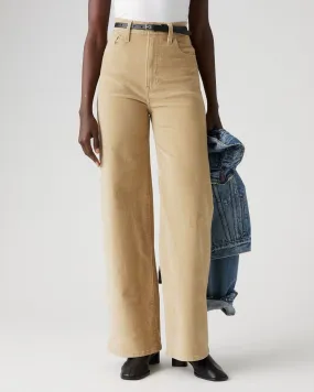 Levi's® Womens Ribcage Wide Leg Cords - Safari