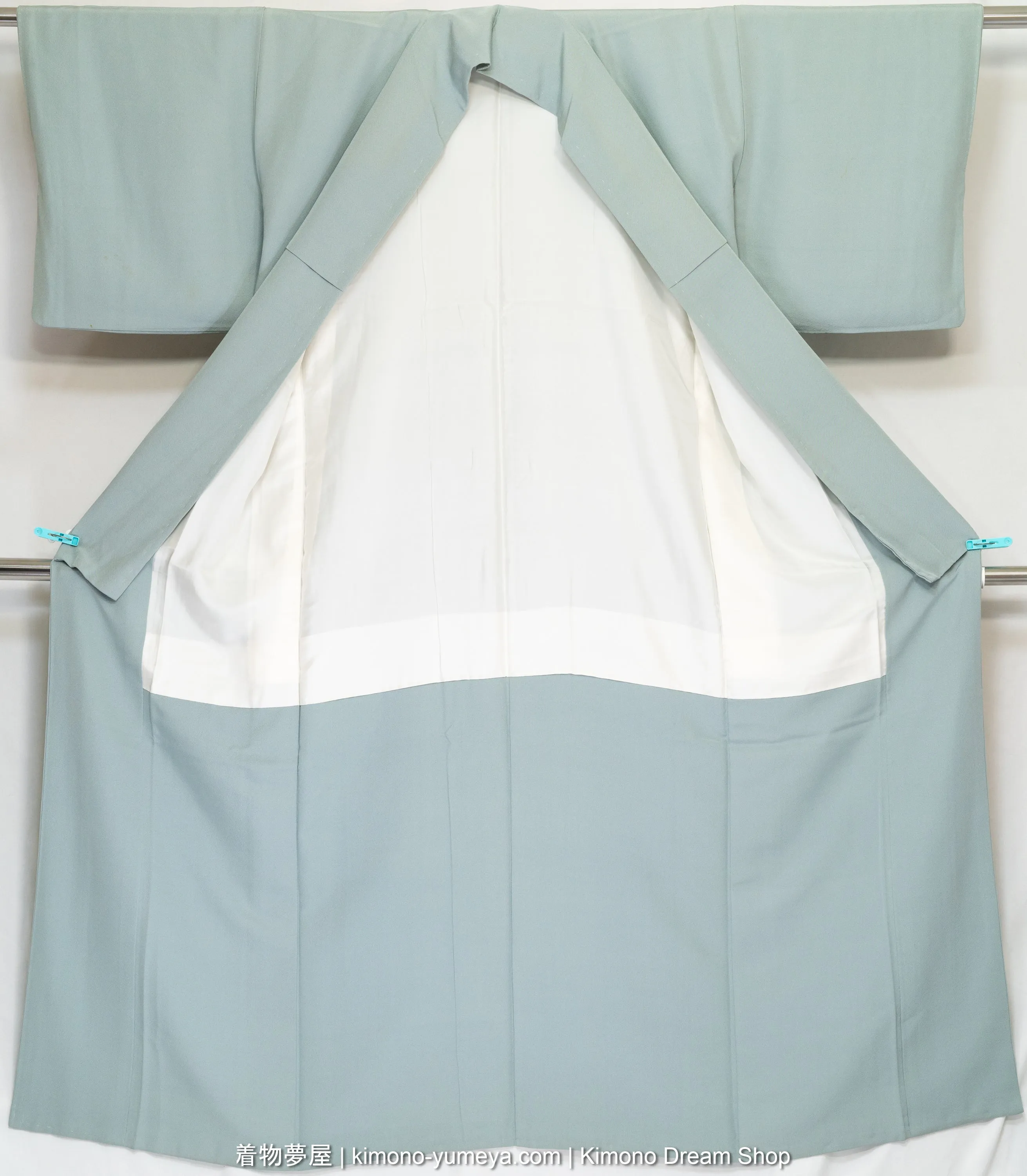 Light Blue Silk Irotomesode