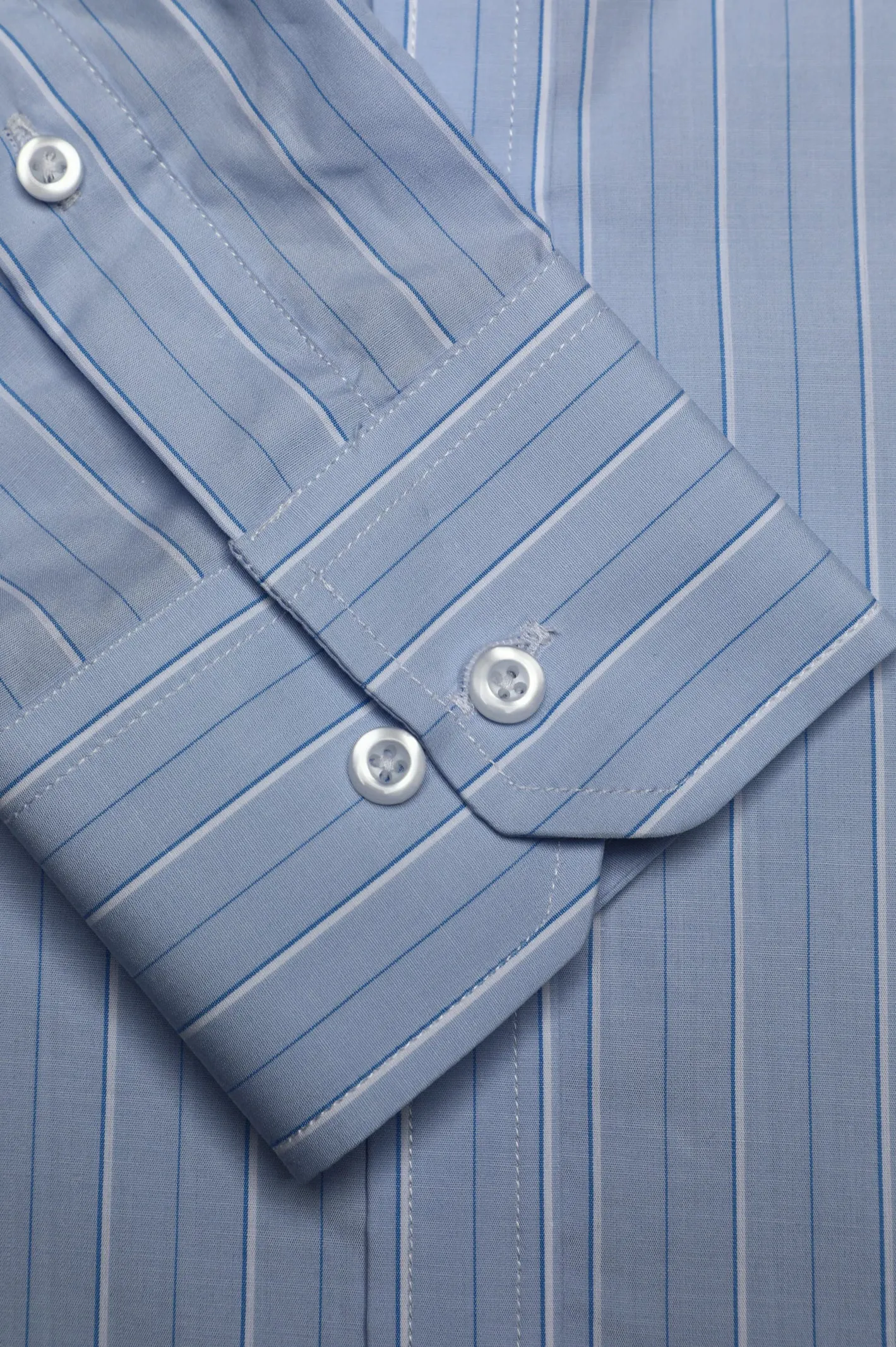 Light Blue Stripe Casual Shirt