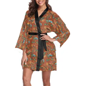 Lily Sierra Long Sleeve Satin Robe