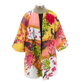 Long Floral Print Jacket